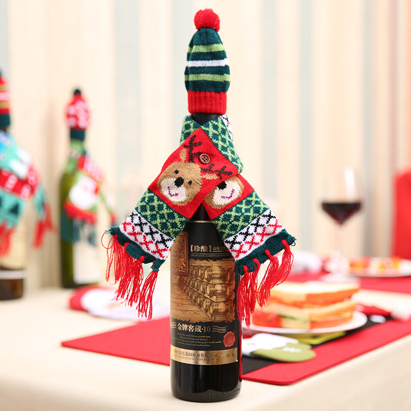 Wholesale New Christmas Hats, Scarves, Wine Bottle Decorations